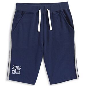 Rococo French Terry Bermuda Shorts-NAVY-Medium